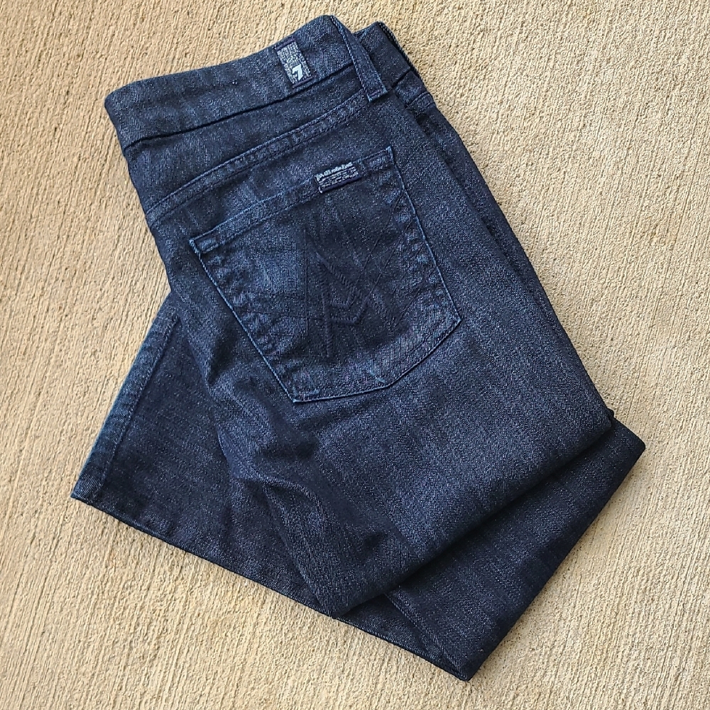 7 FOR ALL MANKIND A Pocket Lexie Peitie Dark Wash Jeans Size 27